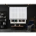MyBestHome FLY Krátká záclona se zirkony MONIQUE bílá 400x120 cm Rozměr: 400x120 cm – Hledejceny.cz