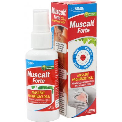 Aimil Muscalt Forte masážní prohřívací olej 60 ml – Zboží Mobilmania