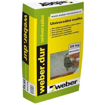 Weber weber.dur univerzální malta a omítka 25 kg - MVC 691 25
