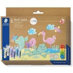 STAEDTLER Prstové barvy Noris Junior 881, 6 pastelových barev, STAEDTLER 8816P C6 585451 – Zbozi.Blesk.cz