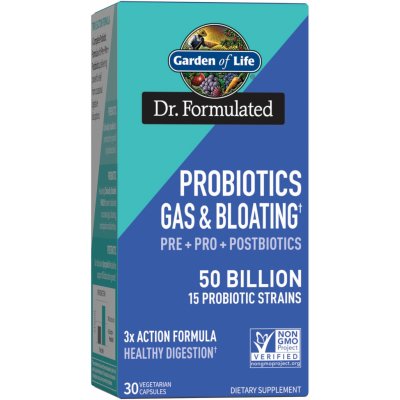Garden of Life Dr. Formulated Probiotics Gas and Bloating 50 miliard CFU 30 kapslí – Hledejceny.cz