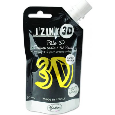 Izink Reliéfní pasta 3D citronela perleťová žlutá 80 ml – Zboží Mobilmania