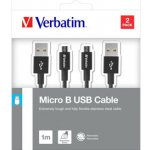 Verbatim 48874 USB/micro USB, 1m + 1m, černý, 2ks – Zboží Mobilmania