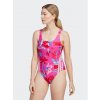 adidas Bikiny Floral 3-Stripes Swimsuit IB5995 růžová Regular Fit