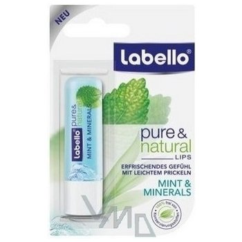 LABELLO Natural Mint & Mineral tyčinka na rty 4,8 g