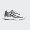 Dětská golfová obuv Adidas S2G SL Jr white/grey