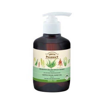 Green Pharmacy Face Care Aloe jemný čistící gel pro citlivou a suchou pleť (0% Parabens, Artificial Colouring) 270 ml