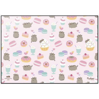 CurePink podložka na stůl Pusheen Rose Collection TSEH517