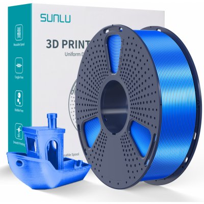 Sunlu PET-G SILK 1.75mm 1kg Blue / Modrá , hedvábná – Zboží Živě