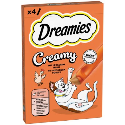 Dreamies Creamy Snacks kuřecí 44 x 10 g – Hledejceny.cz