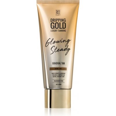 Sosu Dripping Gold Glowing Steady samoopalovací krém Gradual Tan light, medium 200 ml – Zboží Dáma