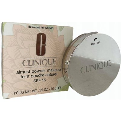 Clinique Almost Powder make-up pudrový make-up SPF15 02 Neutral Fair 10 g – Hledejceny.cz