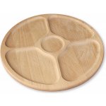 Dubové kulaté servírovací prkénko na maso a sýry Ø 33 cm – Zbozi.Blesk.cz