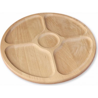 Dubové kulaté servírovací prkénko na maso a sýry Ø 33 cm – Zbozi.Blesk.cz