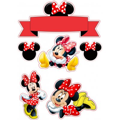 Jedlý tisk MINNIE ● materiál: FONDÁNOVÝ DECORLIST ✴️ – Zboží Mobilmania