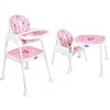 Jídelní židlička KIK KX5317 3 v 1 růžová