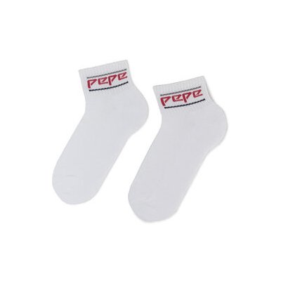 Pepe Jeans Sada 3 párů nízkých ponožek Rib T/Liner North PMU10568 Bílá – Zboží Mobilmania