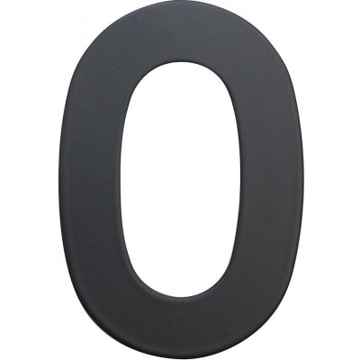 Číslo domovní č.0 75mm nerez ČER – Zboží Mobilmania