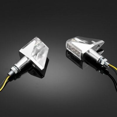 Moto blinkry Highway Hawk HIGH TECH s LED, E-mark, leštěný chrom (2ks) – Hledejceny.cz