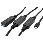 Roline 12.04.1068 USB 5Gbps (USB 3.0) aktivní prodlužovací USB C(M) - USB A(F), 20m