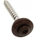 Vrut s podložkou 15 mm 4,5x35 mm RAL 8017 hnědá – Hledejceny.cz