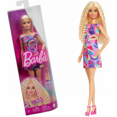 Barbie Modelka pestrobarevné šaty HRH20 – Zboží Dáma