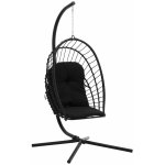 Garden Line Závěsné zahradní křeslo Eris černé + polštář – Zbozi.Blesk.cz