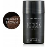 Toppik Hair Building Fibers Středně Zahušťovací vlákna na vlasy a vousy Hnědá 27 g – Zboží Dáma