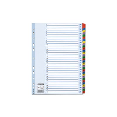 Rozlišovač 1-31 karton MYLAR color – Hledejceny.cz
