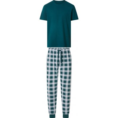 esmara Men pánské pyžamo kostka/zelená – Zboží Dáma