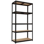 Trestles Regál RHU 1800 x 900 x 500 5 polic černý RHU50-5-9005 – Sleviste.cz