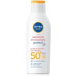 Nivea Sun Sensitive Immediate Protect+ mléko na opalování SPF50+ 200 ml – Hledejceny.cz