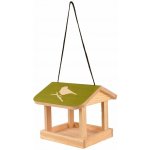 Esschert Design Závěsné krmítko pro ptáky Elisa 19,5 x 24 x 24 cm dřevo hnědá zelená – Hledejceny.cz