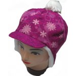 dívčí zimní čepice tmavě růžová – Sleviste.cz