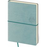 Helma 365 Tečkovaný zápisník Flexio A5 L olivový čtverečkovaný – Zboží Dáma