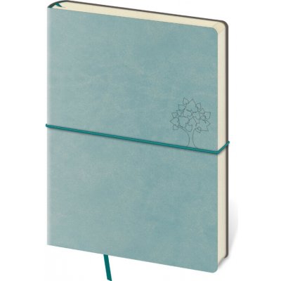 Helma 365 Tečkovaný zápisník Flexio A5 L olivový čtverečkovaný – Zboží Dáma