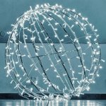 decoLED LED světelná koule ledově bílá pr. 100 cm – Hledejceny.cz