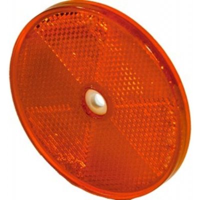 Odrazka 80mm s dírou - červená – Zbozi.Blesk.cz