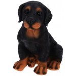 PROGARDEN Zahradní dekorace rotvajler sedící 27 cm KO-795201350rotv – Zboží Dáma