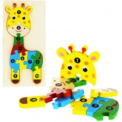 CreativeToys dřevěné puzzle žirafa 30cm – Zboží Mobilmania