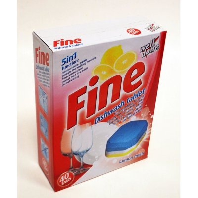 Fine 5v1 tablety do myčky na nádobí 40 ks