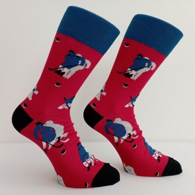 Trepon pánské ponožky Hokej červená – Zboží Mobilmania