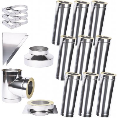 Solid izolovaný komín Slim Plus 0,5 200mm 9m – Zbozi.Blesk.cz