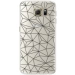 Pouzdro iSaprio Abstract Triangles 03 Samsung Galaxy S6 Edge černé – Hledejceny.cz