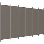 vidaXL 6dílný paraván antracit 300 x 200 cm látka – Zboží Dáma