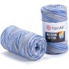 Příze Yarn Art Macrame Cotton VR 916 šedá, modrá