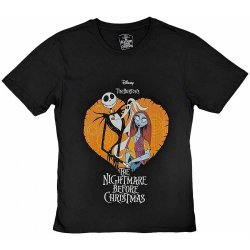 The Nightmare Before Christmas tričko Heart Black pánské