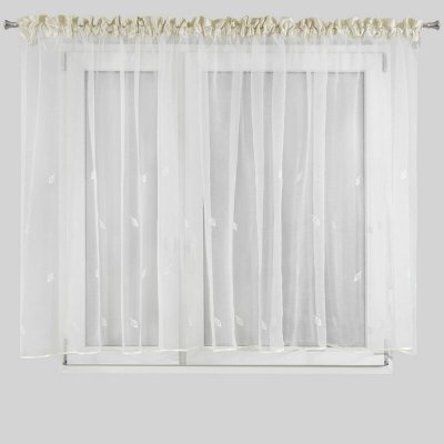 HOTOVÁ ZÁCLONA ELEONORA 400X145 CM BÍLA – Hledejceny.cz