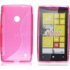 Pouzdro a kryt na mobilní telefon Nokia Pouzdro S Case Nokia 525 Lumia růžové