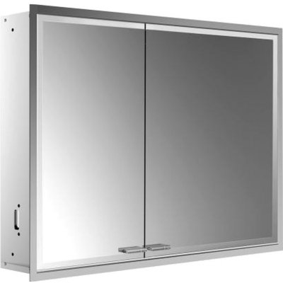 Emco Prestige 2 - Vestavěná zrcadlová skříň 915 mm široké dveře vpravo bez světelného systému, zrcadlová 989707104